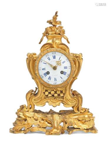 A good mid 19th century French ormolu mantel clock  Etienne Lenoir, Paris