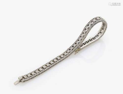 A DIAMOND SET BRACELET Germany, 1950s