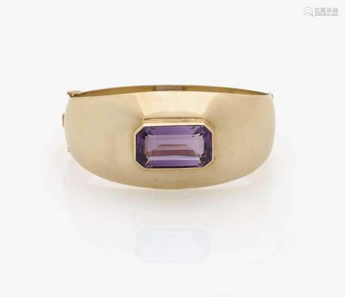 A BRACELET WITH A LARGE AMETHYST Germany