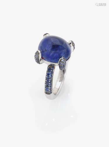 A SAPPHIRE SET RING Italy