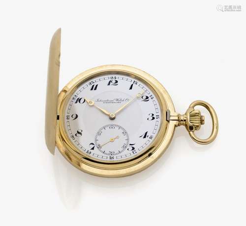 A GOLD FULL-HUNTER POCKET WATCH Switzerland, circa 1930, IWC