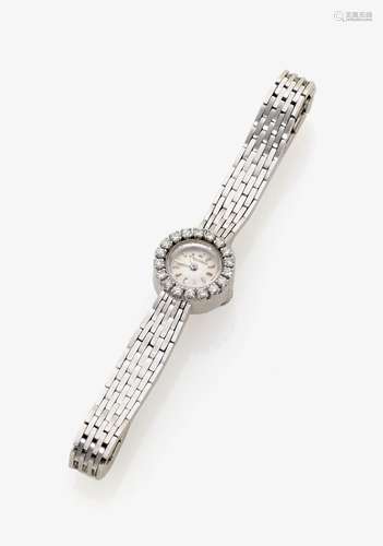 A DIAMOND SET LADY'S BRACELET WATCH Geneva, 1950s-1960s, JAEGER-LECOULTRE