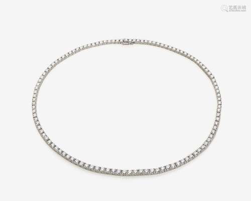 A CLASSIC DIAMOND RIVIÈRE NECKLACE England, 1990s-2000s