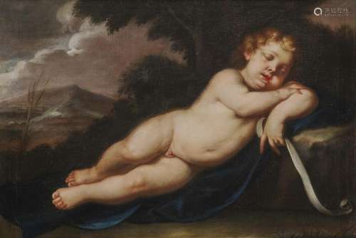 ITALIAN SCHOOL 17th Century Sleeping Christ Child