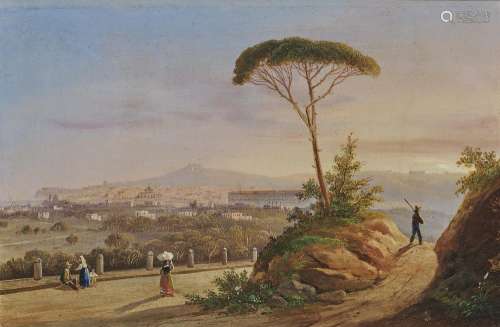 UNKNOWN ARTIST Mid 19th century View of Naples