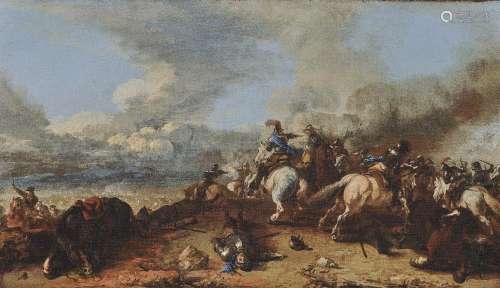 COURTOIS, JACQUES ('Le Bourguignon') A Cavalry Battle
