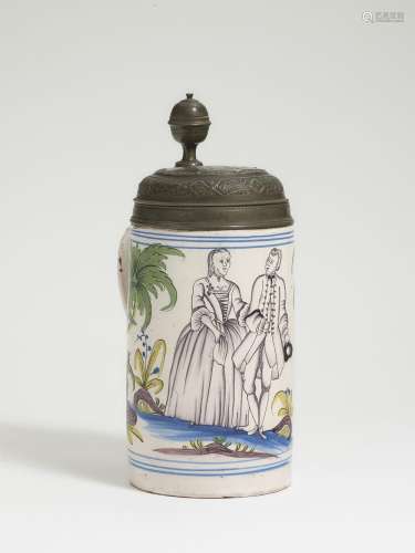 A TANKARD Dorotheenthal, 2nd half of the 18th century