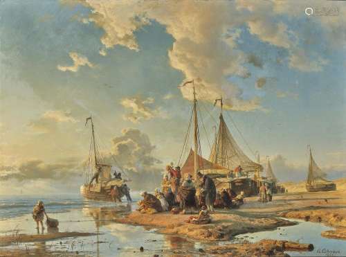 ACHENBACH, ANDREAS Dutch Fishermen after the Catch