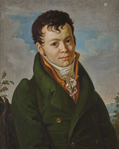 GERMAN SCHOOL Early 19th century - Portrait of Heinrich Sigismund von Zeschau (1785 Weißenfels - 1821 Dohna)