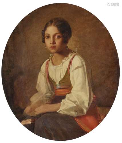 (Attributed to) TROILI, UNO (GUSTAF UNO) Young Italian Woman