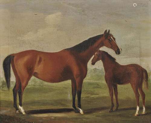 SARTORIUS, FRANCIS A Mare with Foal