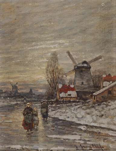 JUNGBLUT, JOHANN Dutch Winter Landscape