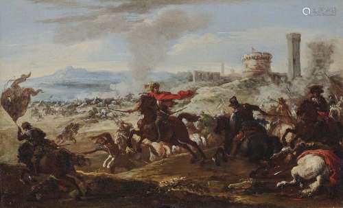 (Attributed to) COURTOIS, JACQUES ('Le Bourguignon') A Cavalry Battle