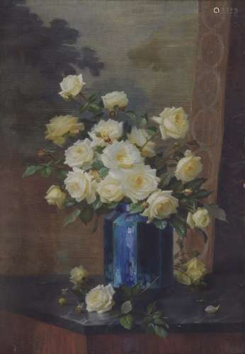 NYL-FROSCH, MARIE Still Life with White Roses