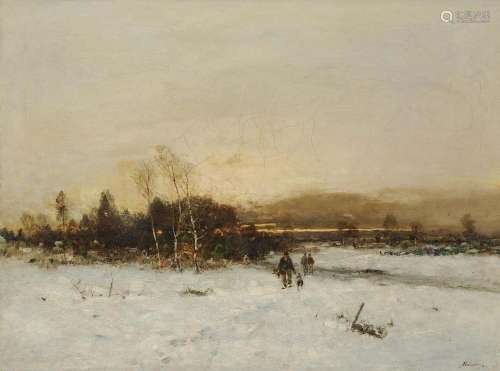 WINDMAIER, ANTON Winter Landscape at Dusk