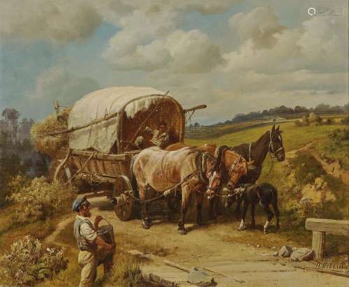 KOVALEVSKY, PAVEL Horse and Cart at the Roadside