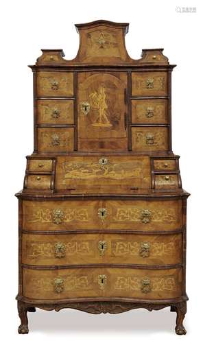 A TABERNACLE SECRETAIRE CABINET Main-Franconia, circa 1740