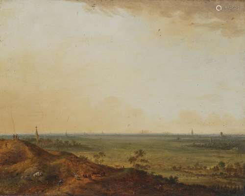DUTCH SCHOOL 17th century View from the North over the Dutch province of North Brabant