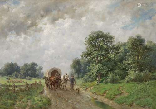 THOMASSIN, DÉSIRÉ Farmer with Covered Wagon