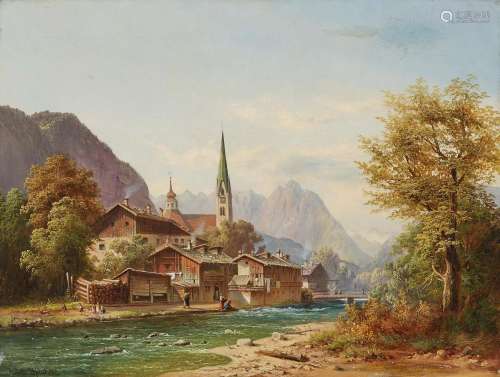 DOLL, ANTON Mountain Village on the River