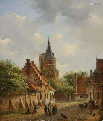 VERTIN, PIETER GERARD Dutch Street Scene