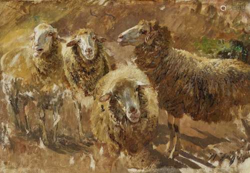 ZÜGEL, HEINRICH VON Sheep Studies