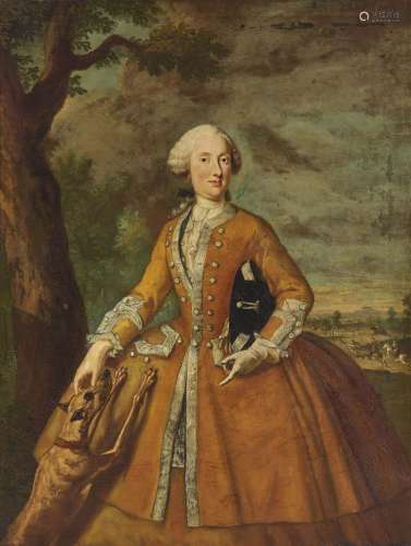 (Circle of) DESMARÉES, GEORGES Portrait of a Royal Lady as a Huntress