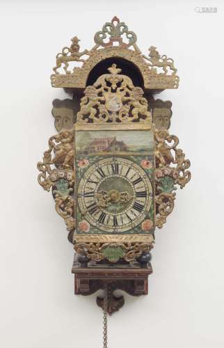 A STOELKLOK (CLOCK) The Netherlands/Frisia, 18th/19th century