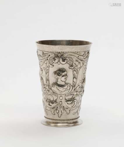A TALL DRINKING GLASS Gdansk, 2nd half of the 18th century, Conrad Jacob Wunicker (Wonnecker)