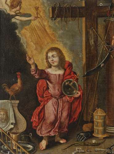 GERMAN SCHOOL Mid 17th century Salvator Mundi - Christ as a Child