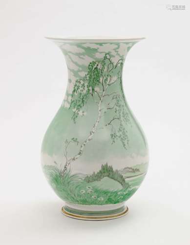 A VASE ''SPRING AT STARNBERGER LAKE'' Nymphenburg, from 1930 Rudolf Sieck