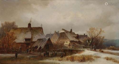 DOLL, ANTON Wintry Village Landscape