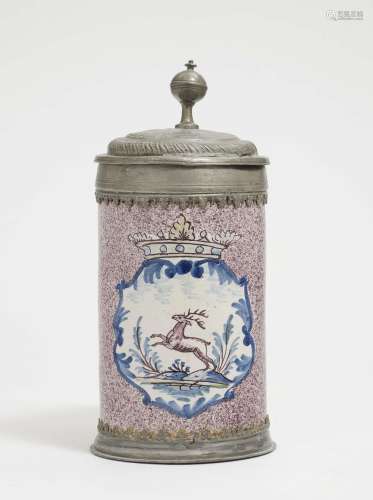 A BEER STEIN Ansbach, 2nd half of the 18th century