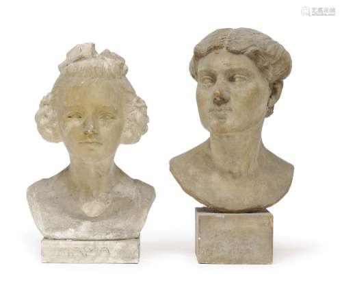 TWO BUSTS OF WOMEN circa 1930