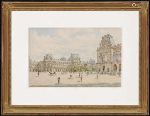 ALT, FRANZ In Front of the Louvre in Paris