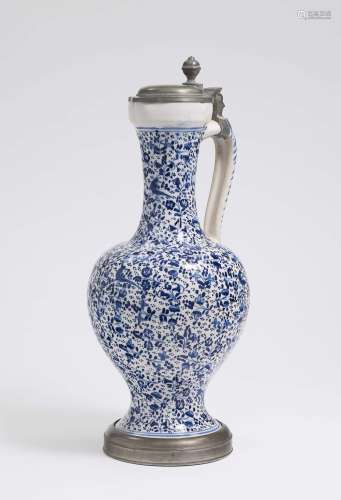 A JUG WITH LONG NECK Ansbach, 18th century