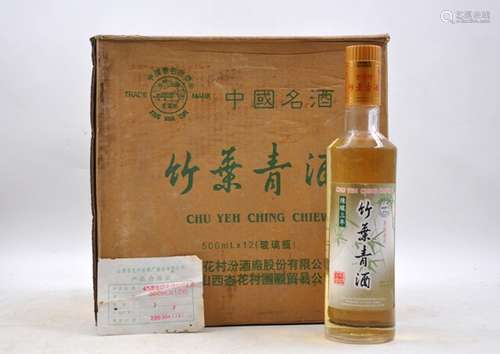 2003年特供台湾三年陈酿竹叶青一箱（12瓶）  2003年