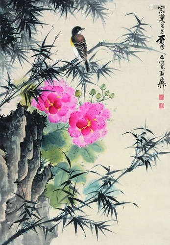 谢稚柳 花鸟 纸本