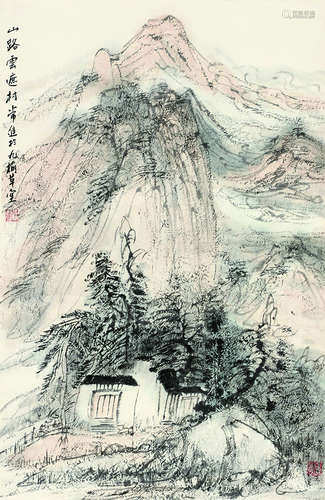 常进 山水 纸本