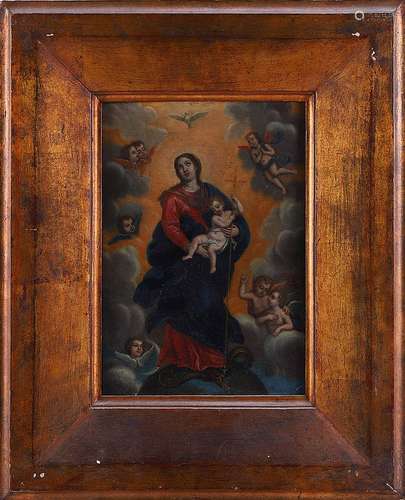 PORTUGUESE SCHOOL, 18TH CENTURY, OUR LADY OF CONCEPTION WITH ANGELS