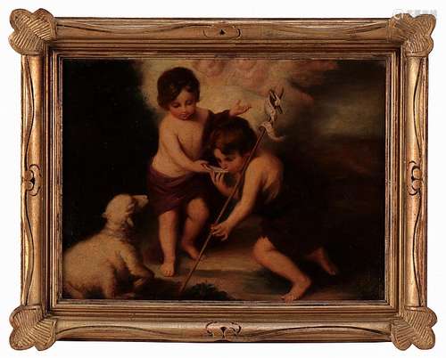 SPANISH SCHOOL, 18TH/19TH CENTURY, JESUS AND JOHN THE BAPTIST