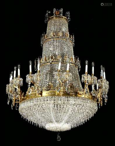 LARGE CHANDELIER, EMPIRE STYLE