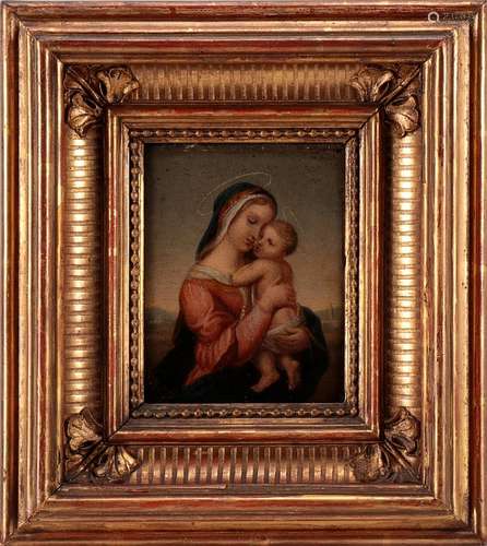 EUROPEAN SCHOOL, 17TH/18TH CENTURY, VIRGIN WITH THE CHILD