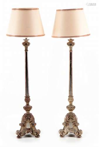 PAIR OF LARGE TORCHES