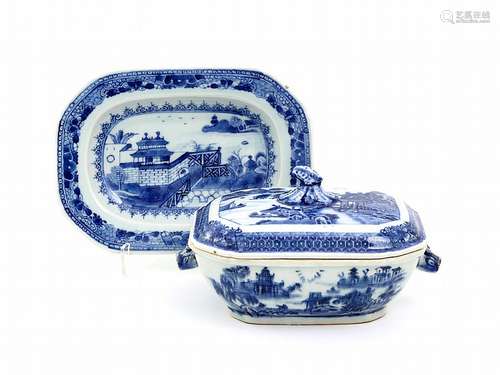 TUREEN, PLATTER