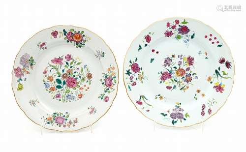 PAIR OF LARGE PLATES