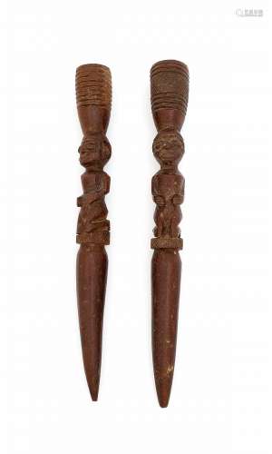 TWO YORUBA MUSICAL INSTRUMENTS