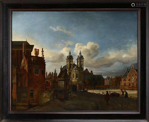 JAN VAN DER HEYDEN (1637-1712), VIEW OF A JESUIT CHURCH-DÜSSELDORF