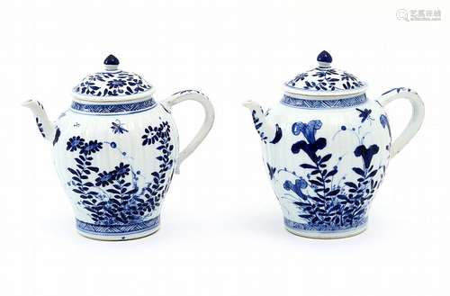 PAIR OF TEAPOTS