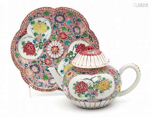 TEAPOT WITH A SAUCER